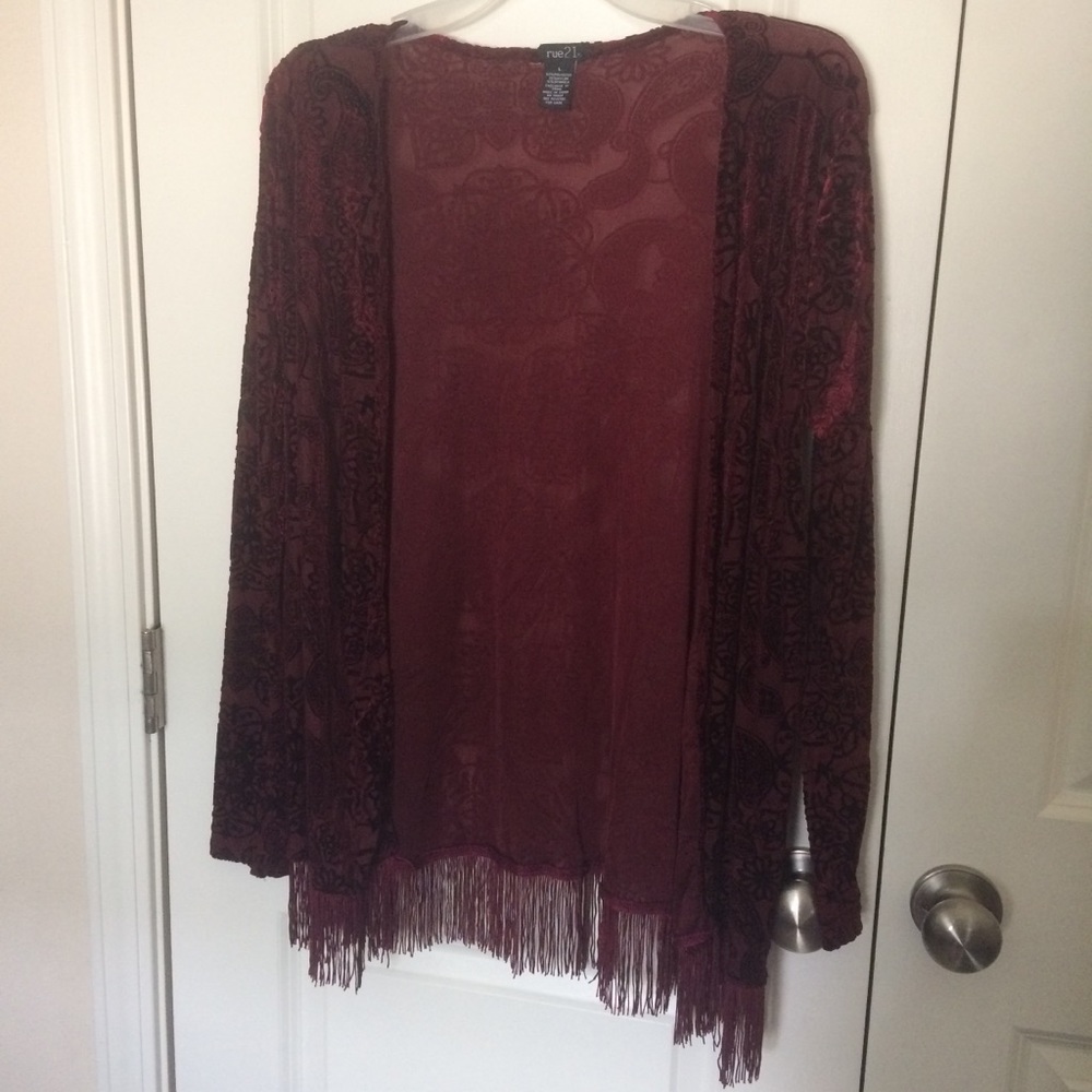 Rue 21 velvet shall